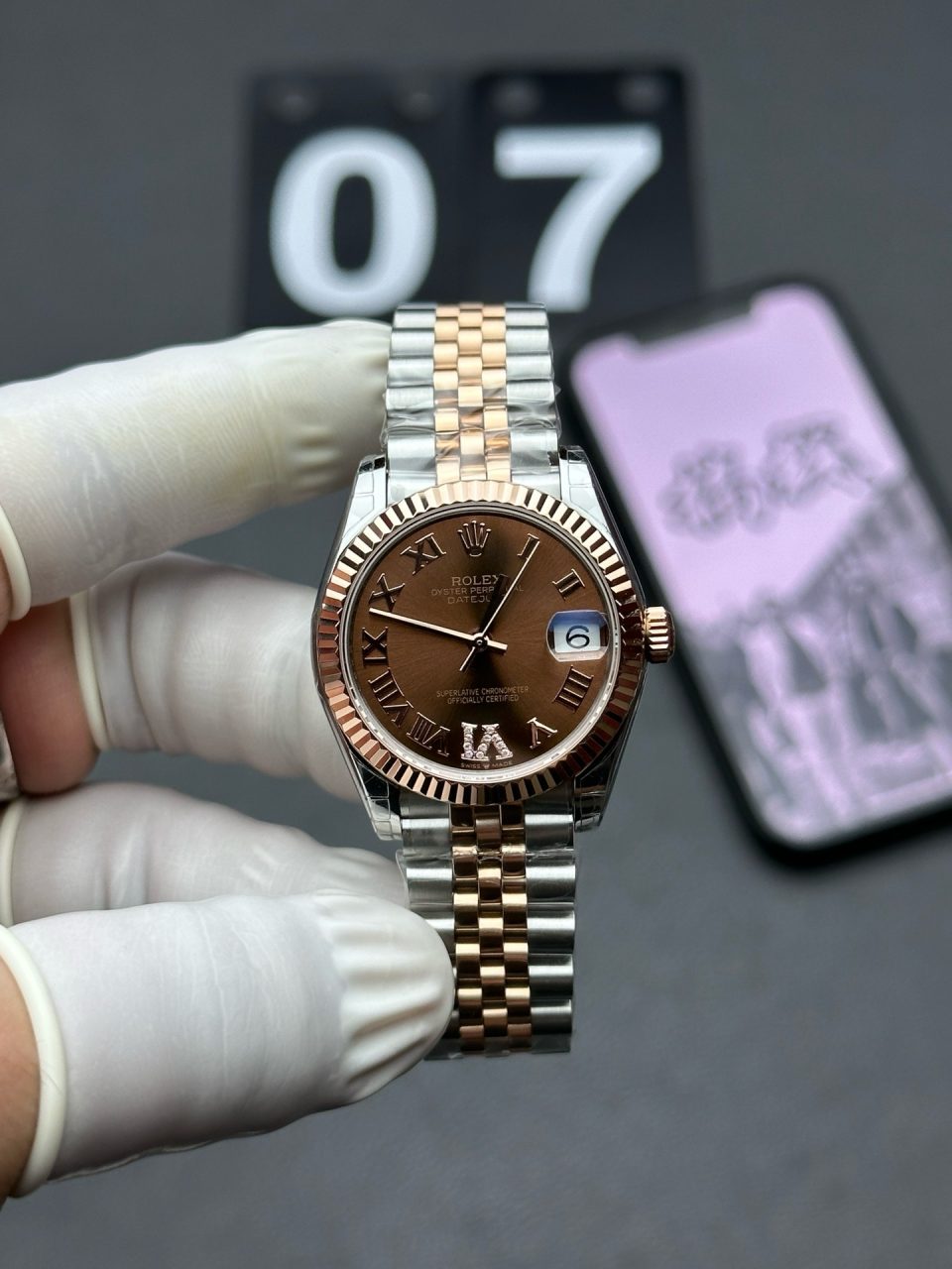 Rolex Datejust 278271 Everose Gold Automatic Chocolate Dial Jubilee  