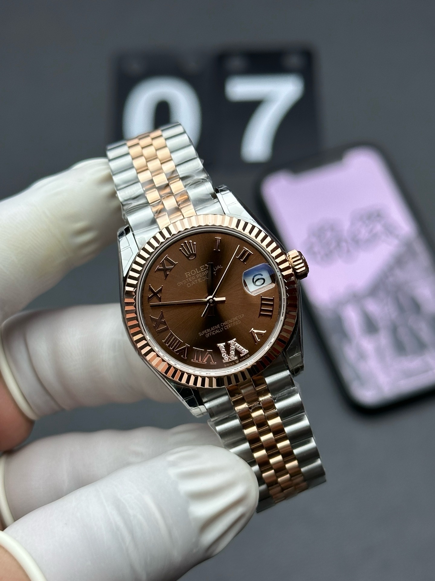 Rolex-Datejust-278271-Everose-Gold-Automatic-Chocolate-Dial-Jubilee-gallery-2