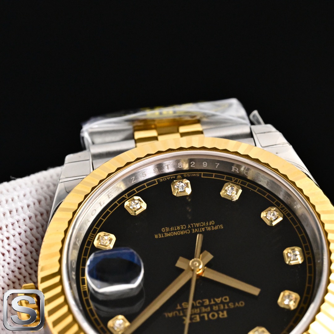 Rolex-Datejust-Black-Diamond-Dial-Steel-Yellow-Gold-126303BKDJ-Jubilee-gallery-4