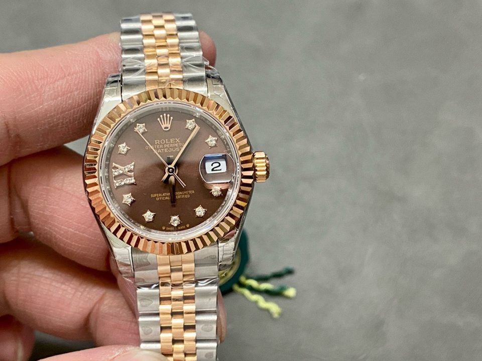 Rolex Datejust 116231-0105 Chocolate Floral Dial  