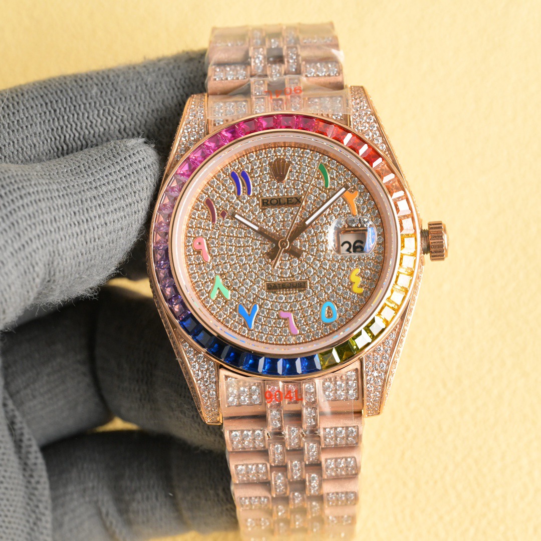 Rolex-Datejust-116625-Yellow-Gold-Diamond-Dial-Iced-Out-gallery-5
