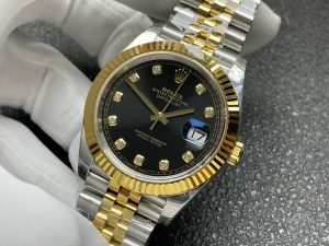 Rolex-Datejust-12633BKDJ-Steel-Gold-Automatic-Black-And-Diamond-Dial-Jubilee-gallery-4