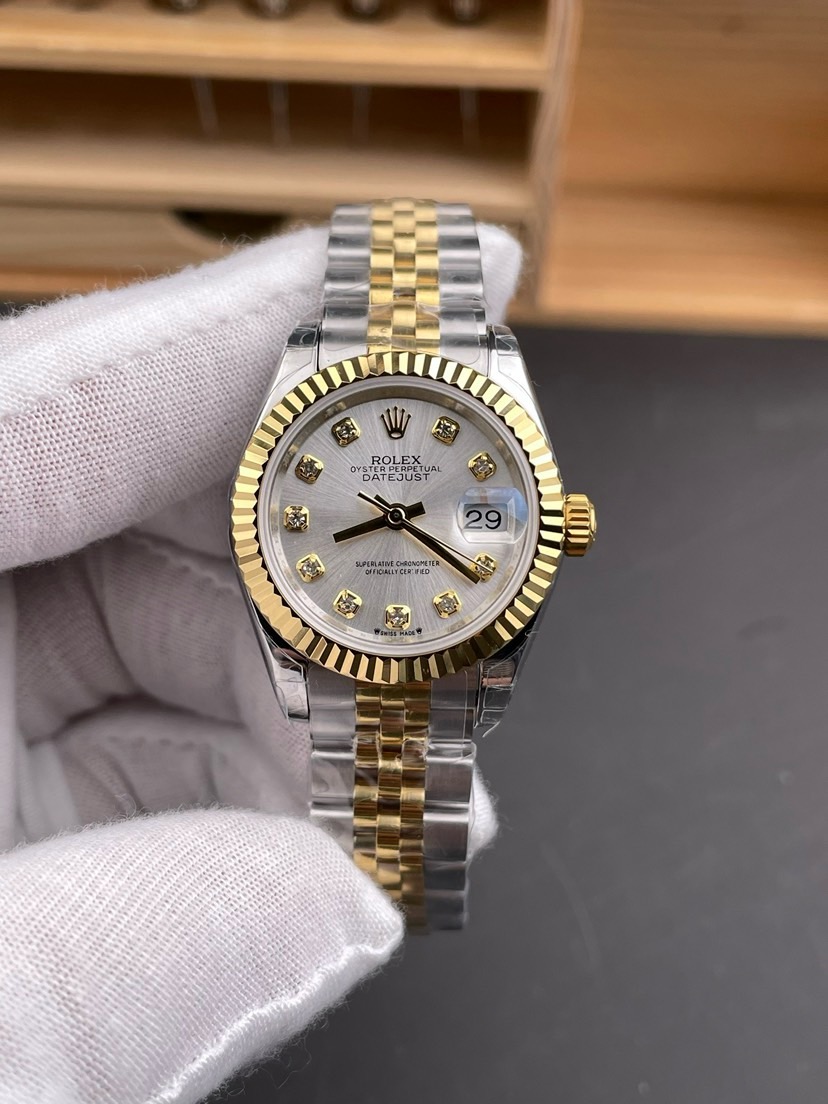 Rolex Datejust 179173 Yellow Gold & Diamond Silver Dial  