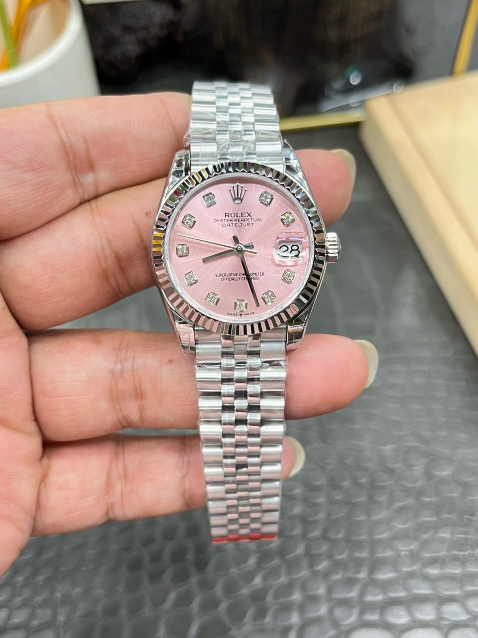 Rolex Lady-Datejust Pink Oyster Perpetual  