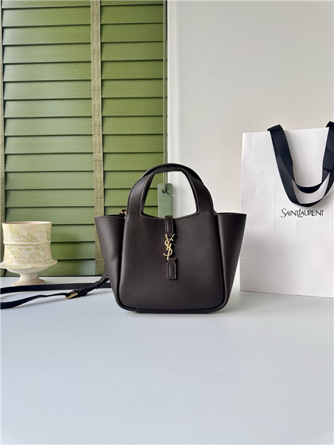 YSL LE 5 A 7 Baby Bea 872469 Arabica Grained Leather