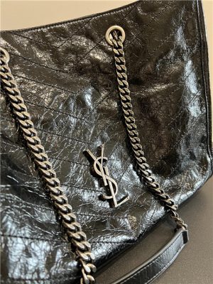 Medium Niki Shopping Bag 871151 Black Silver-6.jpg