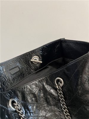 Medium Niki Shopping Bag 871151 Black Silver-7.jpg