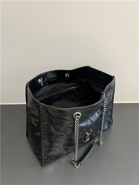 Medium Niki Shopping Bag 871151 Black Silver-9.jpg
