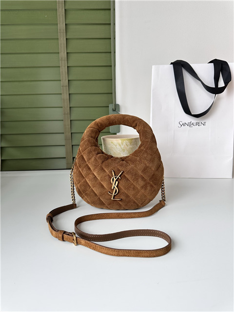 YSL Mini Icarina 871329 Caramel Cognac Suede