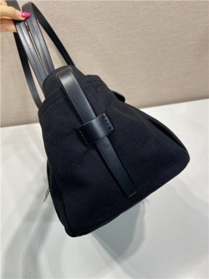 Prada Route Large Tote Bag 1BG644 Black Canvas-6.jpg