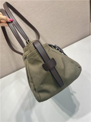 Prada Route Large Tote Bag 1BG644 Forest Green Canvas-7.jpg