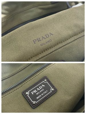Prada Route Large Tote Bag 1BG644 Forest Green Canvas-9.jpg