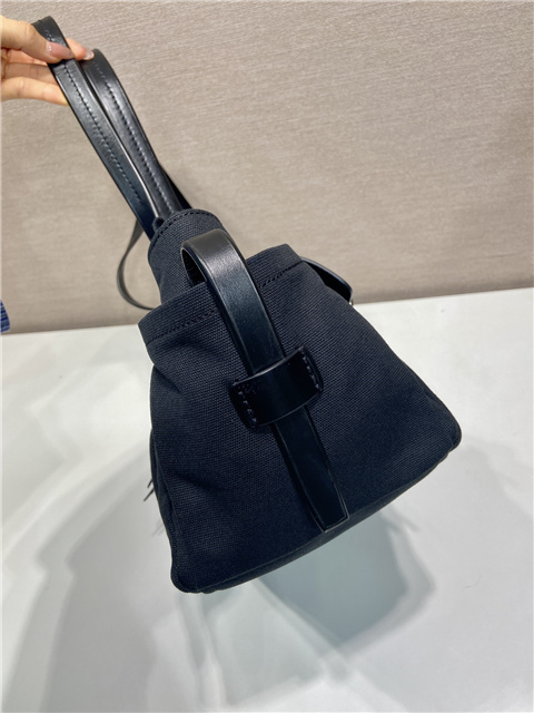 Prada Route Medium Tote Bag 1BG645 Black Canvas-5.jpg