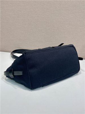 Prada Route Medium Tote Bag 1BG645 Black Canvas-6.jpg