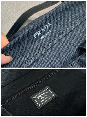 Prada Route Medium Tote Bag 1BG645 Black Canvas-9.jpg