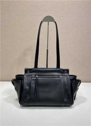 Prada Route Medium Tote Bag 1BG645 Black Leather-4.jpg