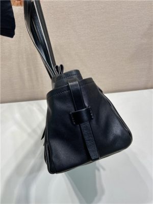 Prada Route Medium Tote Bag 1BG645 Black Leather-6.jpg