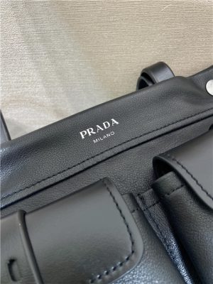 Prada Route Medium Tote Bag 1BG645 Black Leather-8.jpg