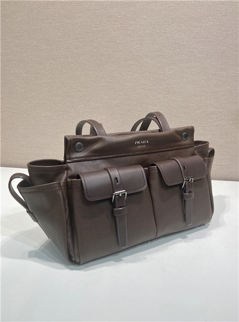 Prada Route Medium Tote Bag 1BG645 Cocoa Brown Leather-3.jpg