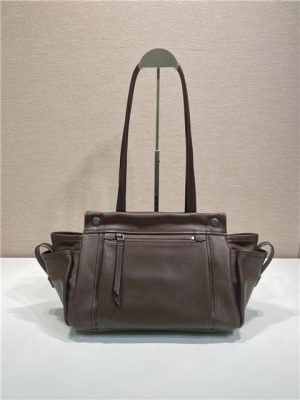 Prada Route Medium Tote Bag 1BG645 Cocoa Brown Leather-4.jpg