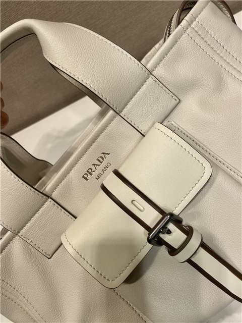 Prada Route Medium Tote Bag 1BG660 White Leather-8.jpg