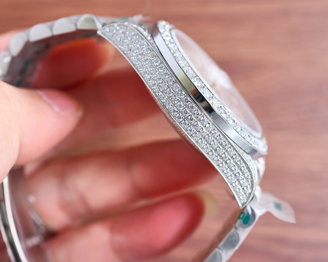Rolex-Datejust-116300-White-Gold-Diamond-Arabic-Dial-Iced-Out-gallery-7