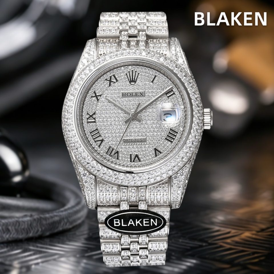 Rolex Datejust Baguette II White Gold Iced Out Diamond Dial 116300  